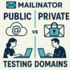 Mailinator public vs private domains